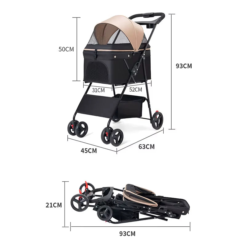 Pet Stroller Foldable / Wózek dla zwierząt