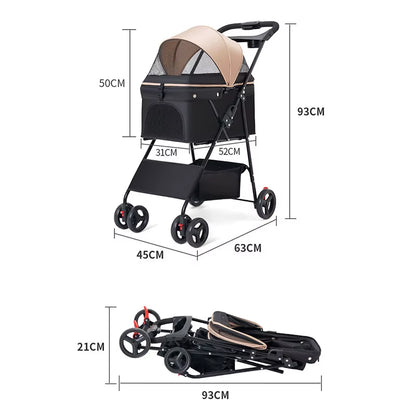 Pet Stroller Foldable / Wózek dla zwierząt