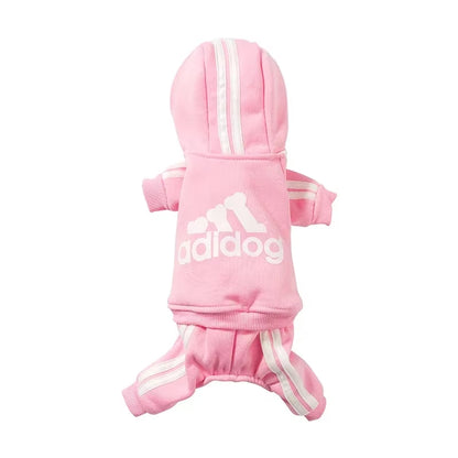 Bluza dresowa Adidog dla psa – Ciepły dres z kapturem