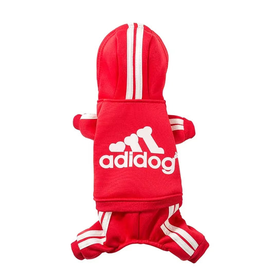 Bluza dresowa Adidog dla psa – Ciepły dres z kapturem